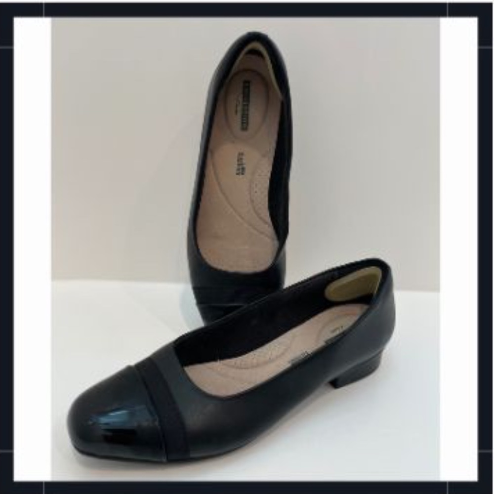 Clarks, Juliet Monte Black Leather Cap-Toe Loafer - Sold at another store
